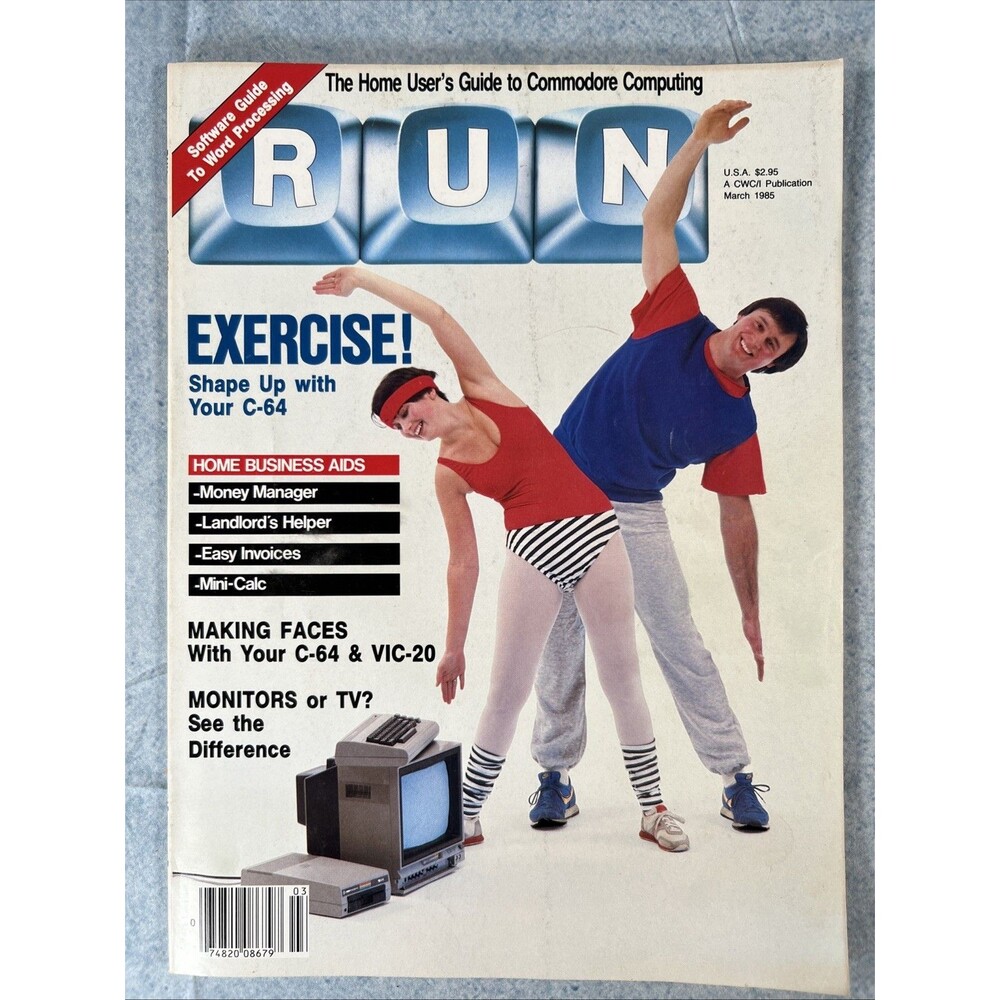 1985 MARCH RUN MAGAZINE - EXERCISE FRONT COVER - H 8682